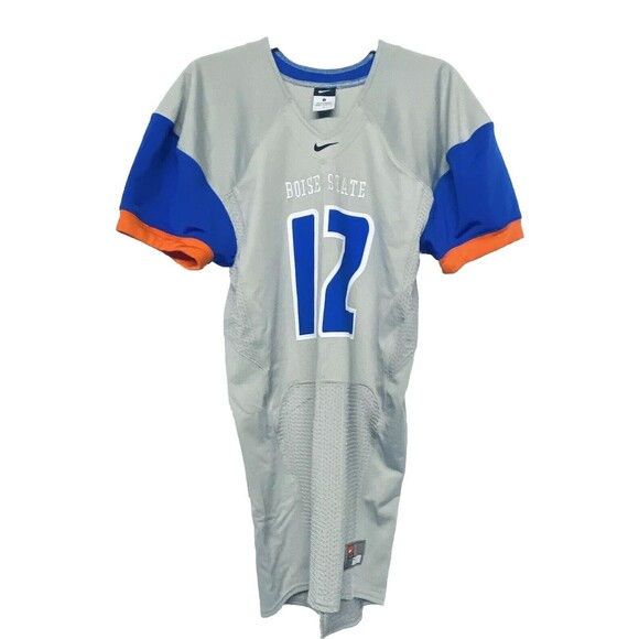 Nike Boise State Broncos Football Jersey Men's size Large Team / Game Cut #12 - Picture 1 of 5